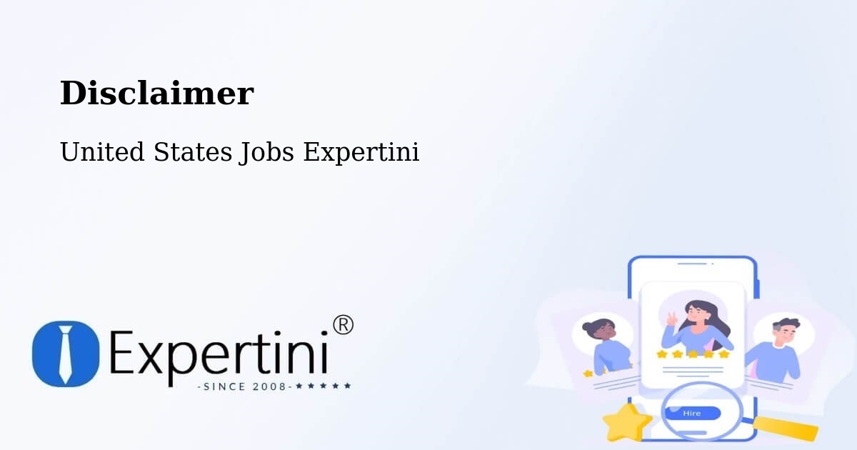 Disclaimer – Cabazon - United States Jobs Expertini