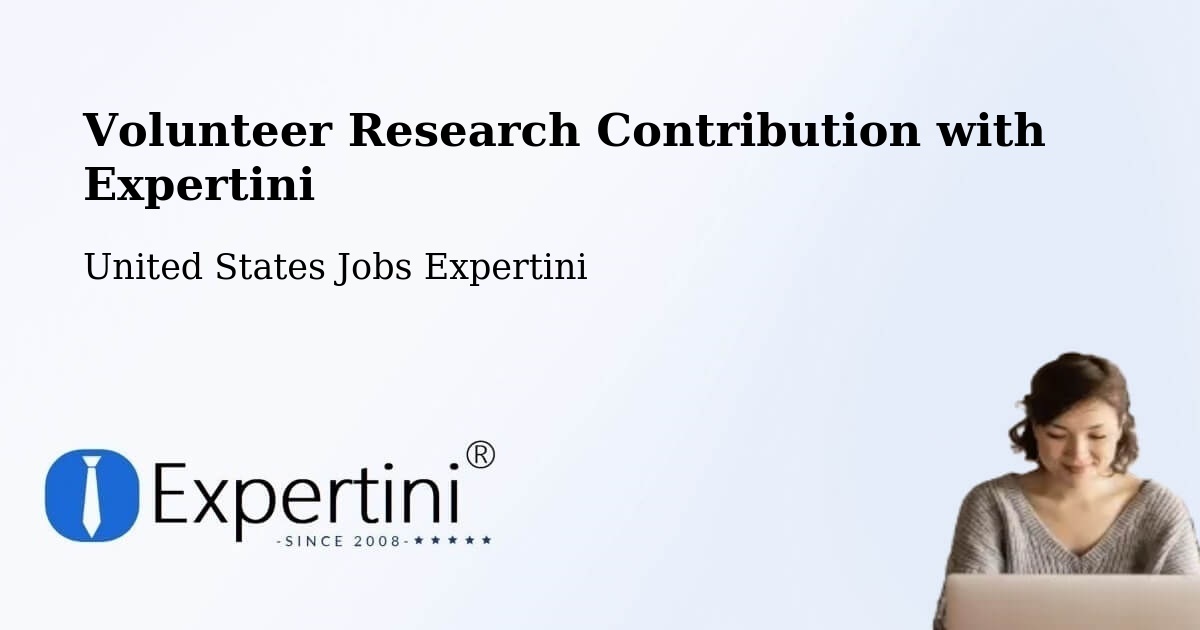 Volunteer Research Contribution Program – Cabazon - United States Jobs Expertini